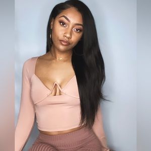 Mauve Wire Bustier Top
